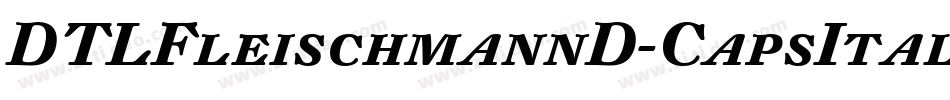 DTLFleischmannD-CapsItalic字体转换