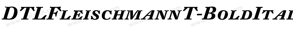 DTLFleischmannT-BoldItalic字体转换