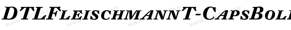 DTLFleischmannT-CapsBoldItalic字体转换