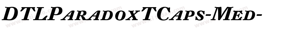 DTLParadoxTCaps-Med字体转换