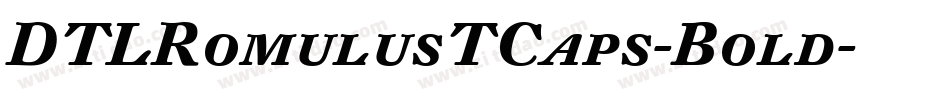 DTLRomulusTCaps-Bold字体转换