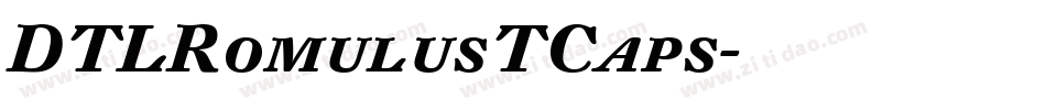 DTLRomulusTCaps字体转换