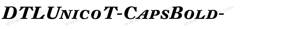 DTLUnicoT-CapsBold字体转换