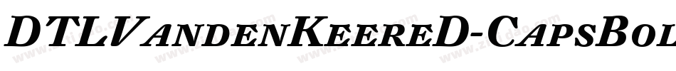 DTLVandenKeereD-CapsBold字体转换