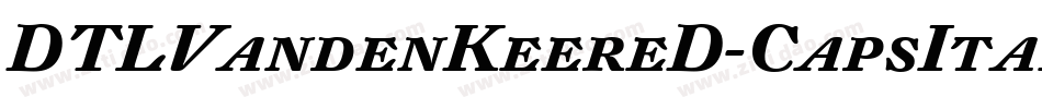 DTLVandenKeereD-CapsItalic字体转换