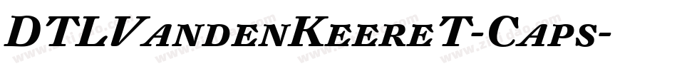 DTLVandenKeereT-Caps字体转换