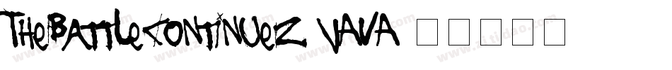 TheBattleContinuez-vAVA字体转换