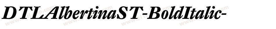 DTLAlbertinaST-BoldItalic字体转换