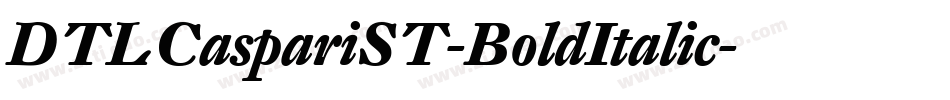 DTLCaspariST-BoldItalic字体转换