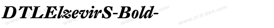 DTLElzevirS-Bold字体转换