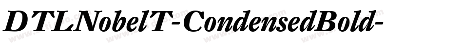 DTLNobelT-CondensedBold字体转换