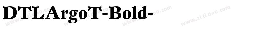 DTLArgoT-Bold字体转换