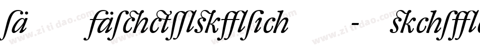 DTLAlbertinaST-Italic字体转换