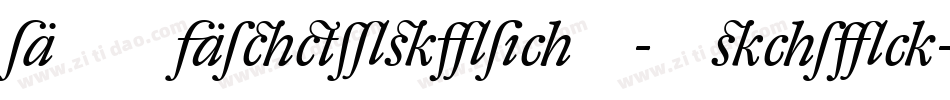 DTLAlbertinaT-Italic字体转换