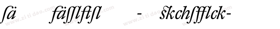 DTLArgoST-Italic字体转换