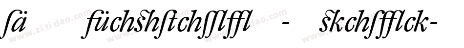 DTLCaspariT-Italic字体转换