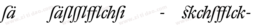 DTLDorianST-Italic字体转换