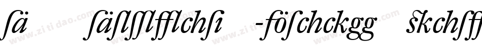 DTLDorianT-BlackItalic字体转换