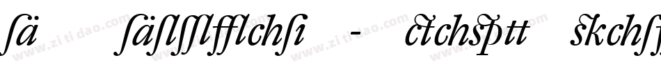 DTLDorianT-HeavyItalic字体转换