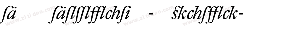 DTLDorianT-Italic字体转换