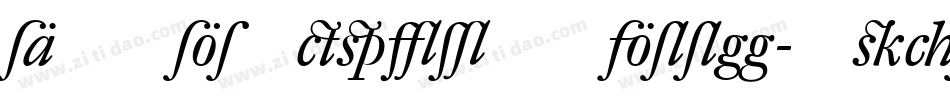 DTLElzevirSTBook-Italic字体转换