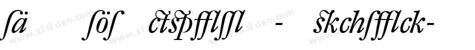 DTLElzevirT-Italic字体转换