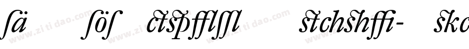DTLElzevirTSwash-Italic字体转换