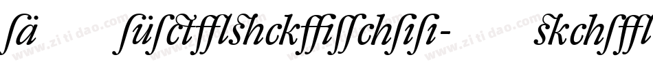 DTLFleischmann-TItalic字体转换
