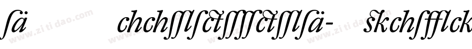 DTLHaarlemmerD-Italic字体转换