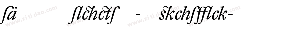 DTLNobelT-Italic字体转换