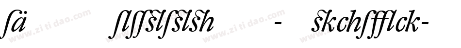 DTLRomulusST-Italic字体转换