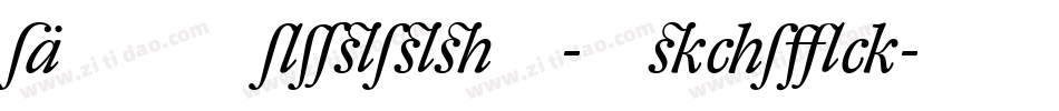 DTLRomulusT-Italic字体转换