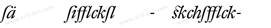 DTLUnicoST-Italic字体转换