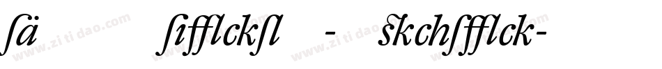 DTLUnicoT-Italic字体转换