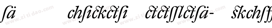 DTLVandenKeereD-Italic字体转换