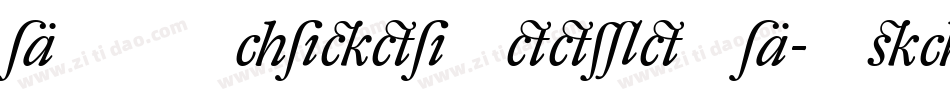DTLVandenKeereSD-Italic字体转换