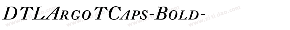 DTLArgoTCaps-Bold字体转换