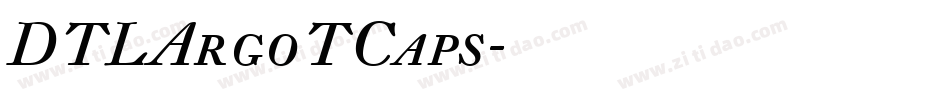 DTLArgoTCaps字体转换