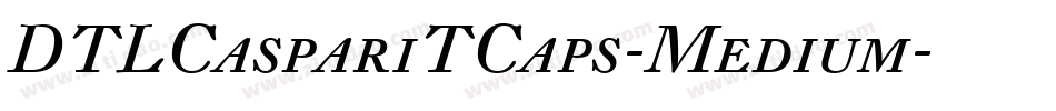 DTLCaspariTCaps-Medium字体转换