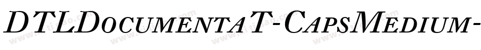 DTLDocumentaT-CapsMedium字体转换