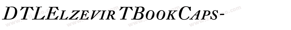 DTLElzevirTBookCaps字体转换