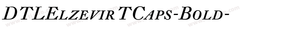 DTLElzevirTCaps-Bold字体转换