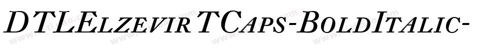 DTLElzevirTCaps-BoldItalic字体转换