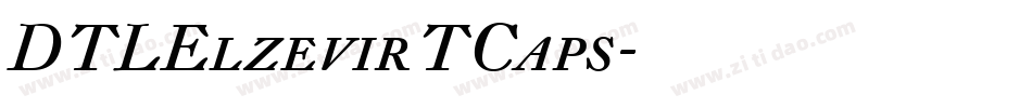 DTLElzevirTCaps字体转换