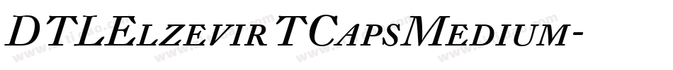DTLElzevirTCapsMedium字体转换
