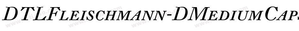 DTLFleischmann-DMediumCaps字体转换