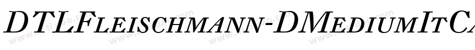 DTLFleischmann-DMediumItCaps字体转换