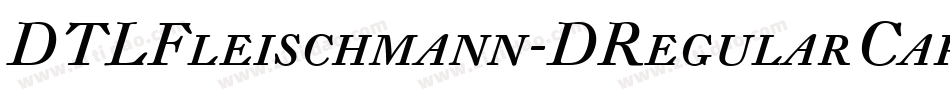 DTLFleischmann-DRegularCaps字体转换