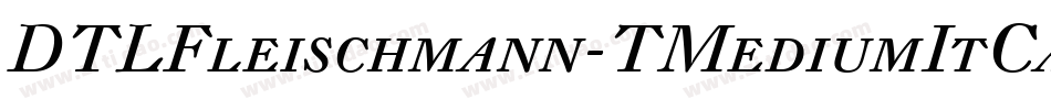 DTLFleischmann-TMediumItCaps字体转换