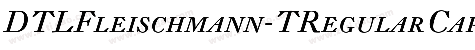 DTLFleischmann-TRegularCaps字体转换